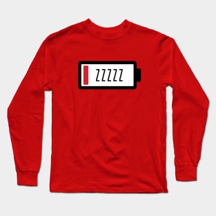 Low Battery ZZZZZ Long Sleeve T-Shirt